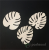 Drewniane podkładki liść monstera.