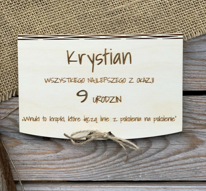 pamiątka urodzinowa z personalizacją