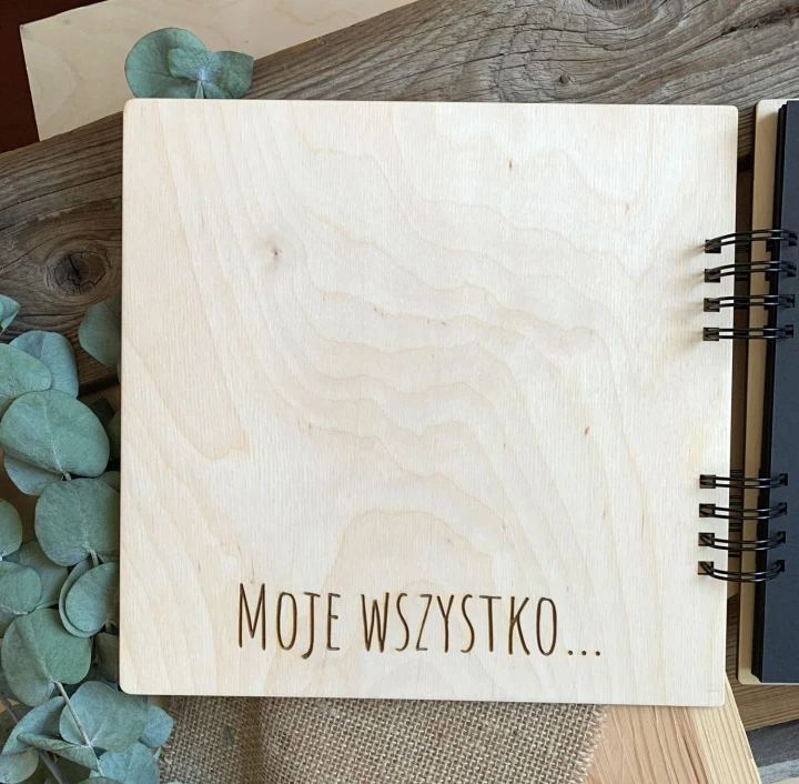 album ciążowy z drewnianą okładką moje wszystko