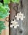 Puzzle breloki z imionami i datą