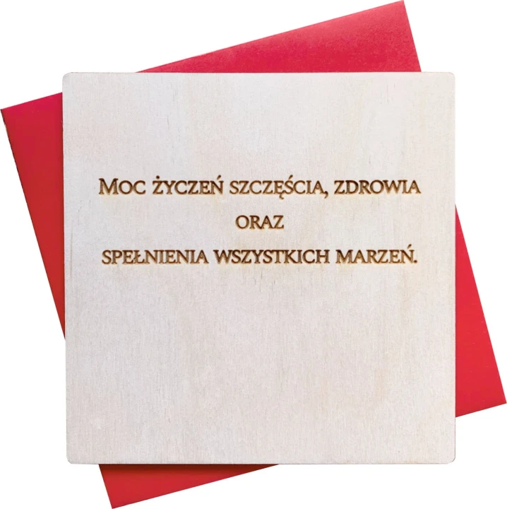 życzenia urodzinowe grawerowane na drewnie