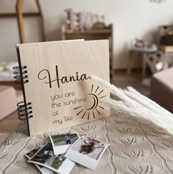 album Hania you are the sunshine of my life,album na zdjęcia wklejane