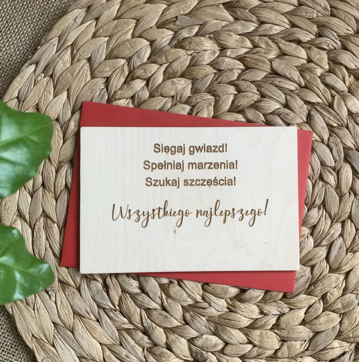 kartka pocztówka C6 Wszystkiego najlepszego Misiaczku