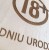 drewniana kartka na 18 urodziny znak zakazu z życzeniami z kopertą