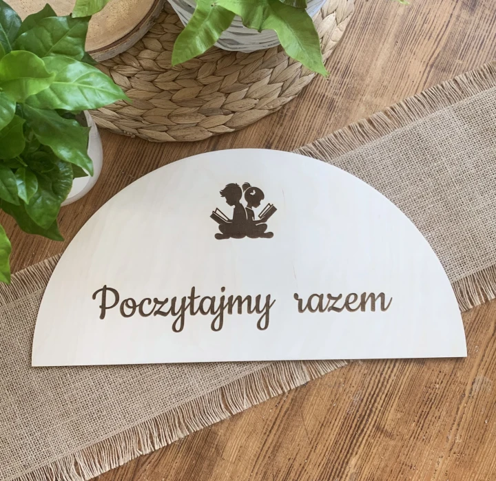 napis grawer Poczytajmy razem