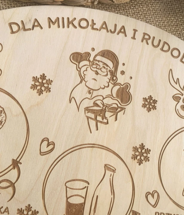 talerzyk dla mikołaja ciasteczko