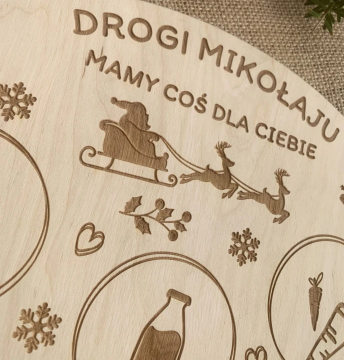 talerzyk dla mikołaja zaprzęg