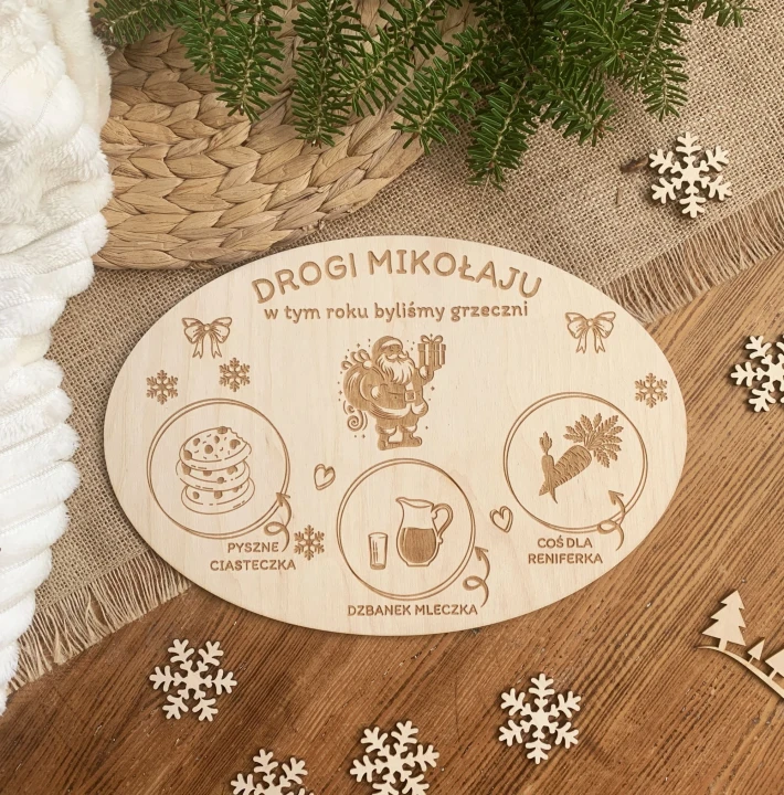 talerzyk dla mikołaja Mikołaj