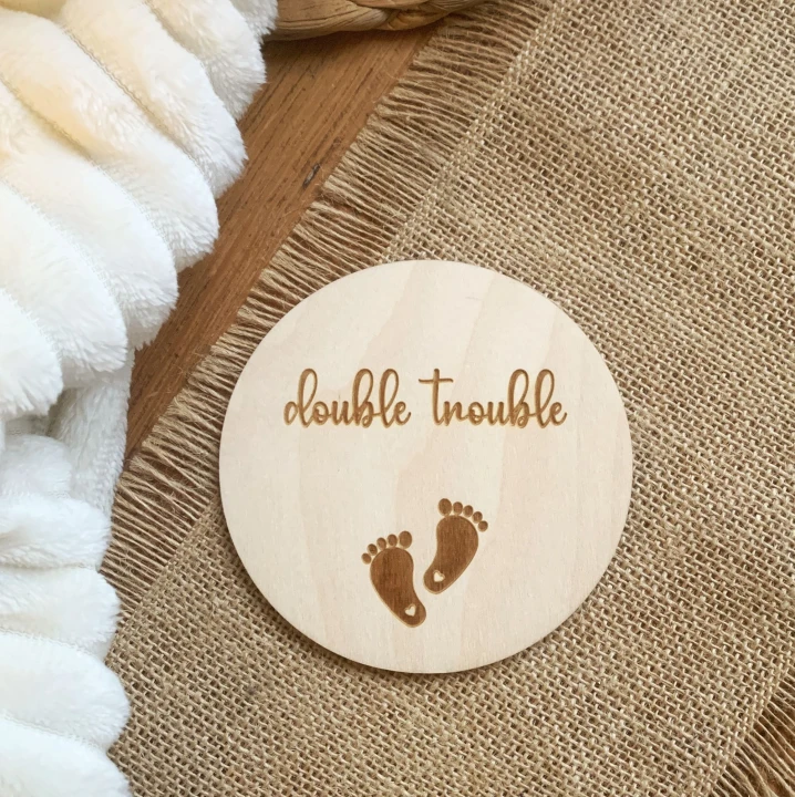 tabliczka do sesji zdjęciowych double trouble