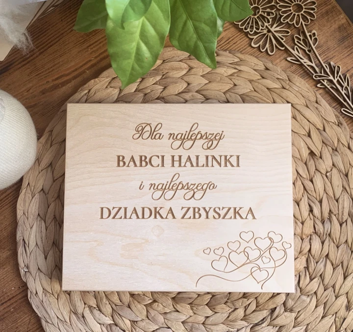 pudełko gotowe merci babcia dziadek