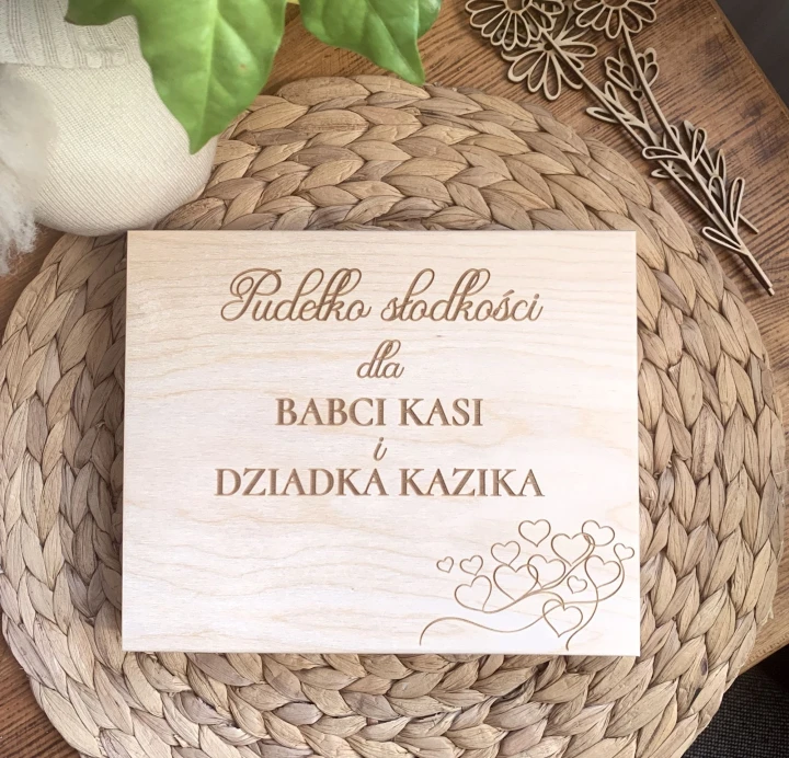 pudełko gotowe merci babcia dziadek