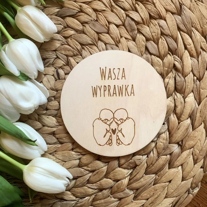 tabliczka do zdjęć dla bliźniaków wasza wyprawka
