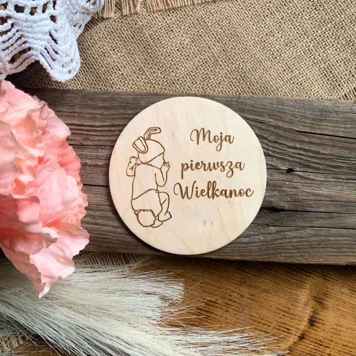 tabliczka do sesji z króliczkiem