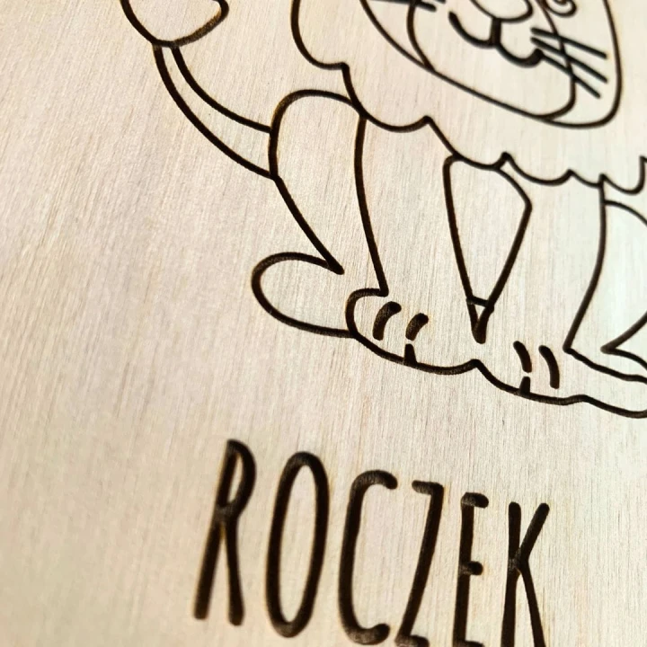 księga gości na roczek z lwem