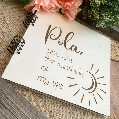 album Hania you are the sunshine of my life,album na zdjęcia wklejane