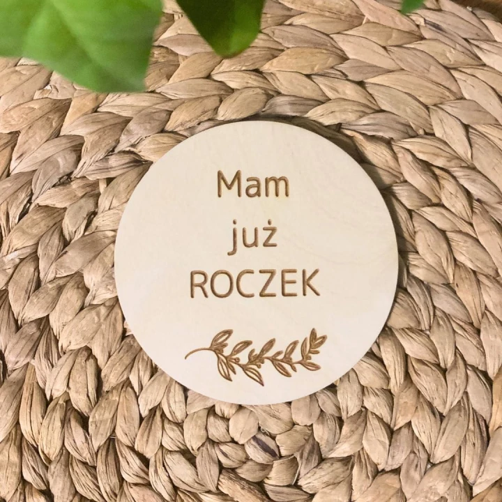 tabliczka do zdjęć mam już roczek