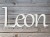 drewniane imię na ścianę Leon