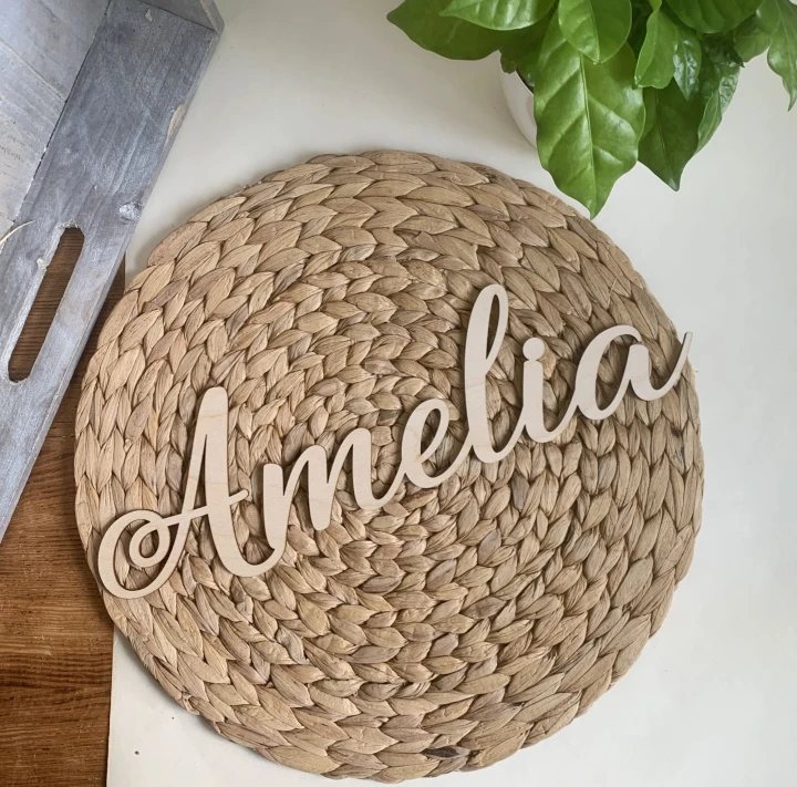 imię na ścianę drewniane Amelia