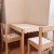 zestaw drewnianych falbanek do stolika latt z ikea
