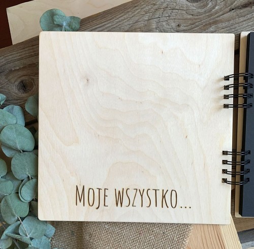 album ciążowy z drewnianą okładką moje wszystko