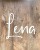 drewniane imię na ścianę Lena