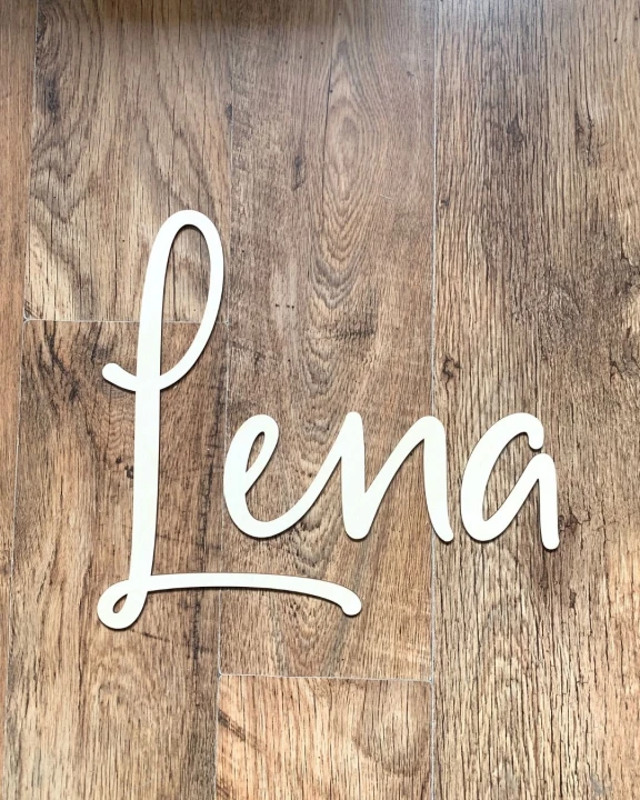 drewniane imię na ścianę Lena