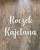 napis drewniany Roczek Kajetana dekoracja na roczek
