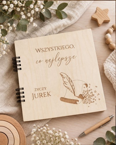 album na zdjęcia wklejane dla nauczyciela polonisty