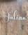 drewniane imię Julian