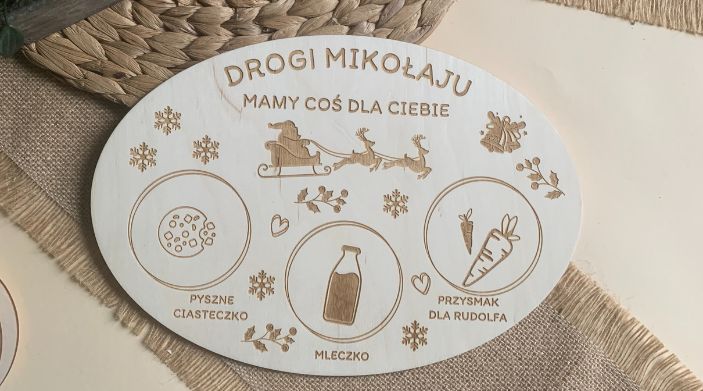 talerzyk dla mikołaja od postwood